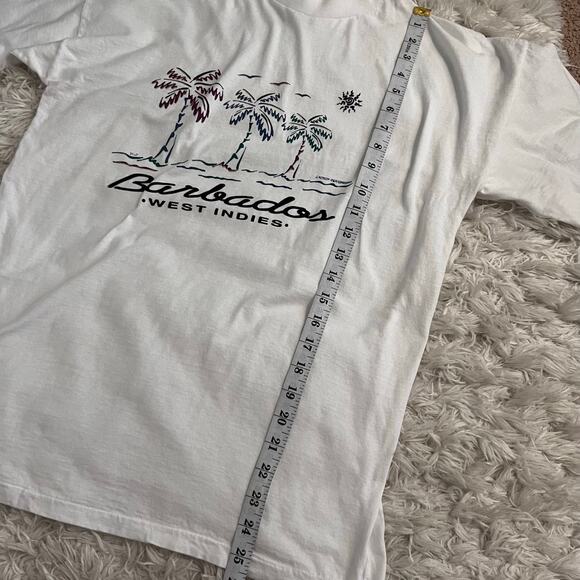Vtg No Problem Single Stitch Barbados Cotton T-shirt Size L - Picture 7 of 7